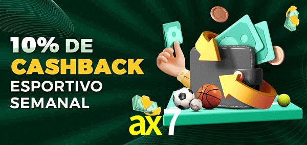 10% de bônus de cashback na ax7